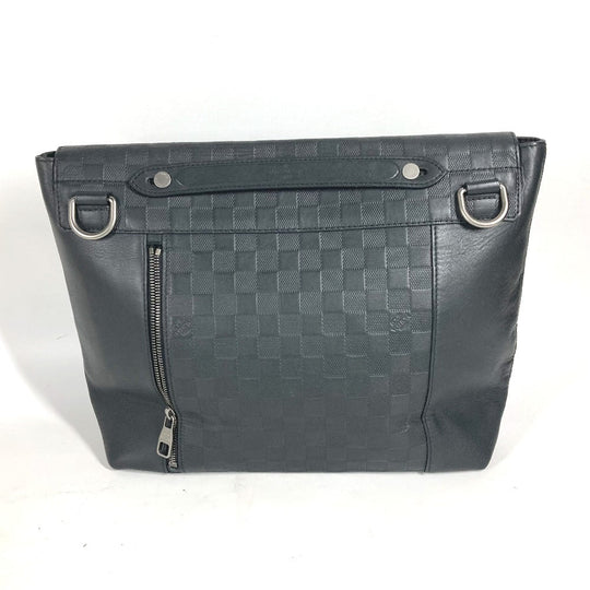 LOUIS VUITTON Handbag N41479 Damier Anfini Leather black Damier Anfini loft mens Used Authentic