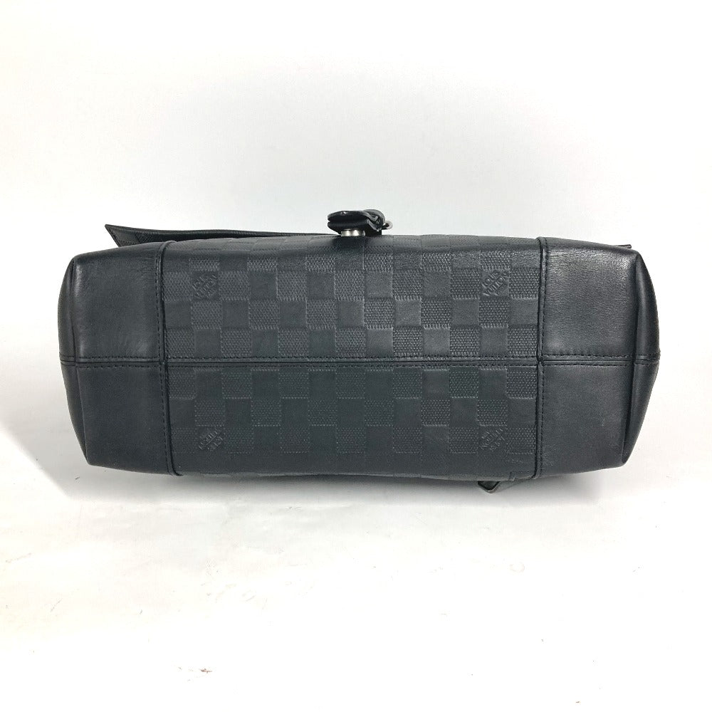 LOUIS VUITTON Handbag N41479 Damier Anfini Leather black Damier Anfini loft mens Used Authentic