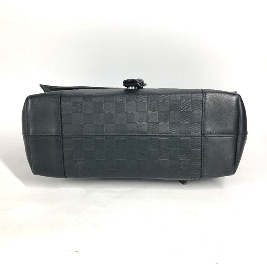 LOUIS VUITTON Handbag N41479 Damier Anfini Leather black Damier Anfini loft mens Used Authentic