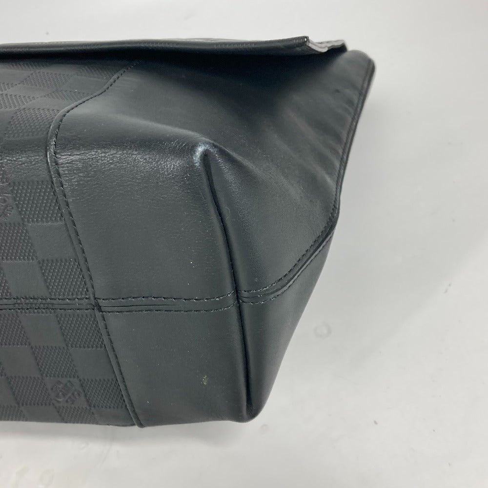 LOUIS VUITTON Handbag N41479 Damier Anfini Leather black Damier Anfini loft mens Used Authentic