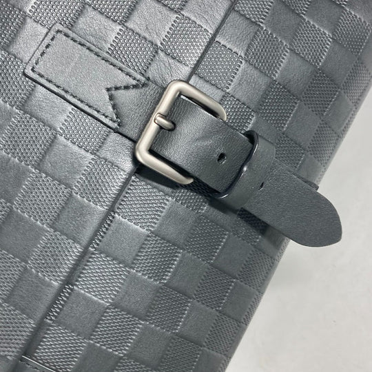 LOUIS VUITTON Handbag N41479 Damier Anfini Leather black Damier Anfini loft mens Used Authentic