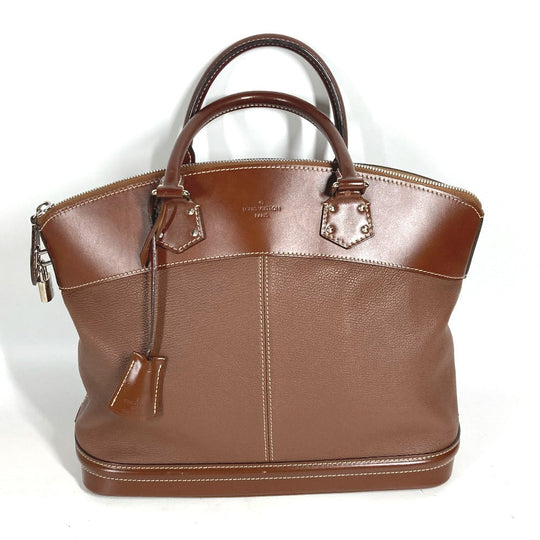 LOUIS VUITTON Handbag M91889 Suhari leather Brown Suhari LockitMM Women Used Authentic