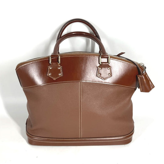 LOUIS VUITTON Handbag M91889 Suhari leather Brown Suhari LockitMM Women Used Authentic