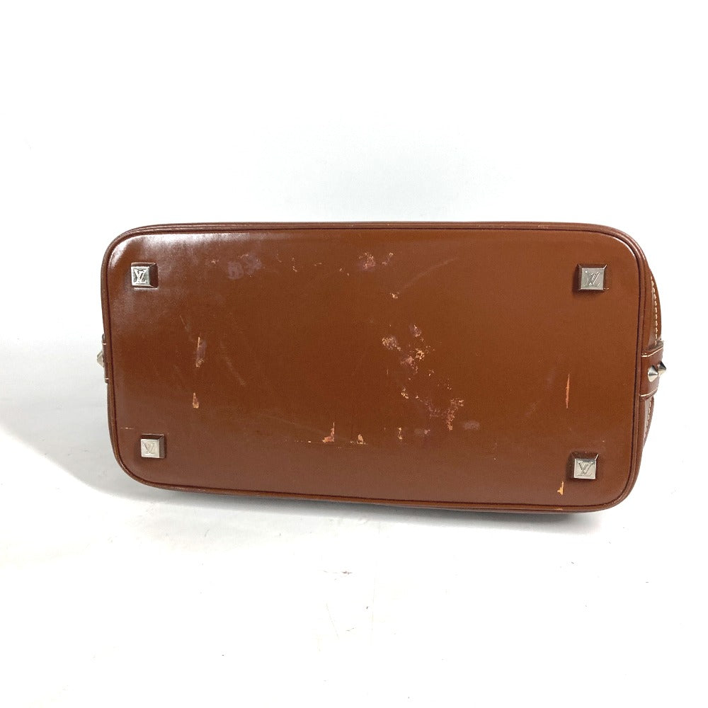 LOUIS VUITTON Handbag M91889 Suhari leather Brown Suhari LockitMM Women Used Authentic