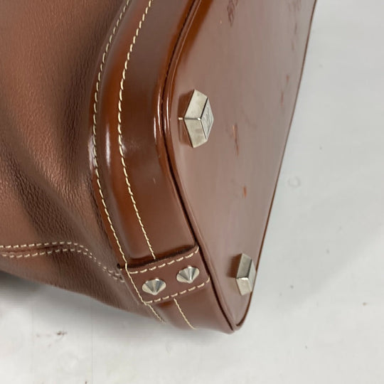 LOUIS VUITTON Handbag M91889 Suhari leather Brown Suhari LockitMM Women Used Authentic