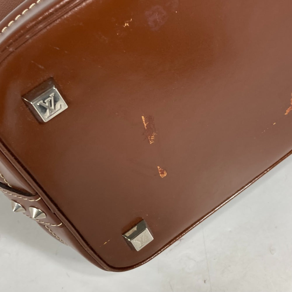 LOUIS VUITTON Handbag M91889 Suhari leather Brown Suhari LockitMM Women Used Authentic