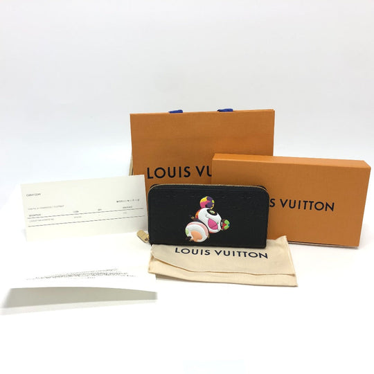 LOUIS VUITTON Long Wallet Purse M14160 Monogram Ann Platt Leather black Japan exclusive LVxTM Zippy wallet