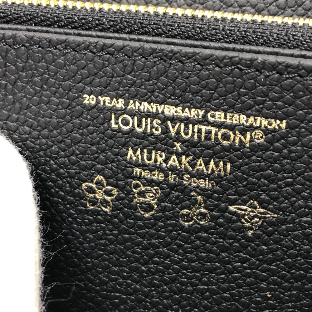 LOUIS VUITTON Long Wallet Purse M14160 Monogram Ann Platt Leather black Japan exclusive LVxTM Zippy wallet Women Used Authentic