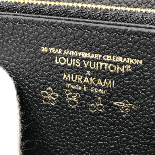 LOUIS VUITTON Long Wallet Purse M14160 Monogram Ann Platt Leather black Japan exclusive LVxTM Zippy wallet Women Used Authentic