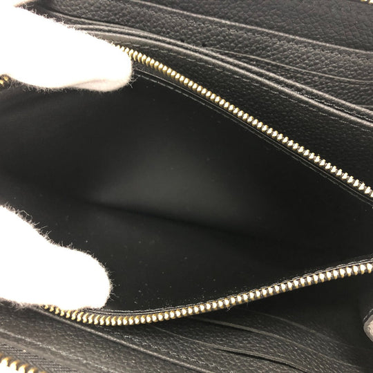 LOUIS VUITTON Long Wallet Purse M14160 Monogram Ann Platt Leather black Japan exclusive LVxTM Zippy wallet Women Used Authentic