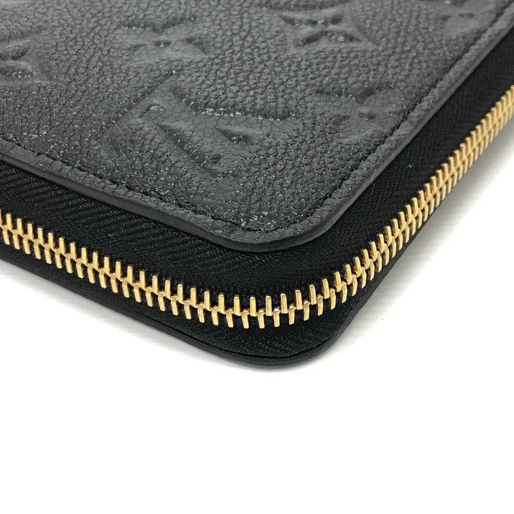 LOUIS VUITTON Long Wallet Purse M14160 Monogram Ann Platt Leather black Japan exclusive LVxTM Zippy wallet Women Used Authentic