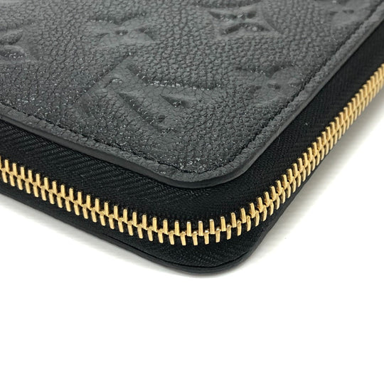 LOUIS VUITTON Long Wallet Purse M14160 Monogram Ann Platt Leather black Japan exclusive LVxTM Zippy wallet Women Used Authentic