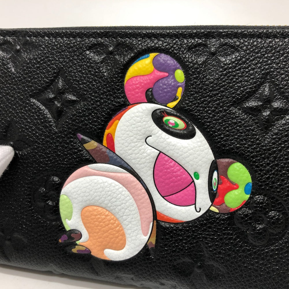 LOUIS VUITTON Long Wallet Purse M14160 Monogram Ann Platt Leather black Japan exclusive LVxTM Zippy wallet Women Used Authentic