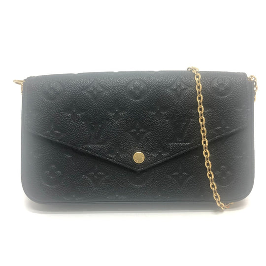 LOUIS VUITTON Shoulder Bag M82477 Monogram Ann Platt Leather black Pochette Felice