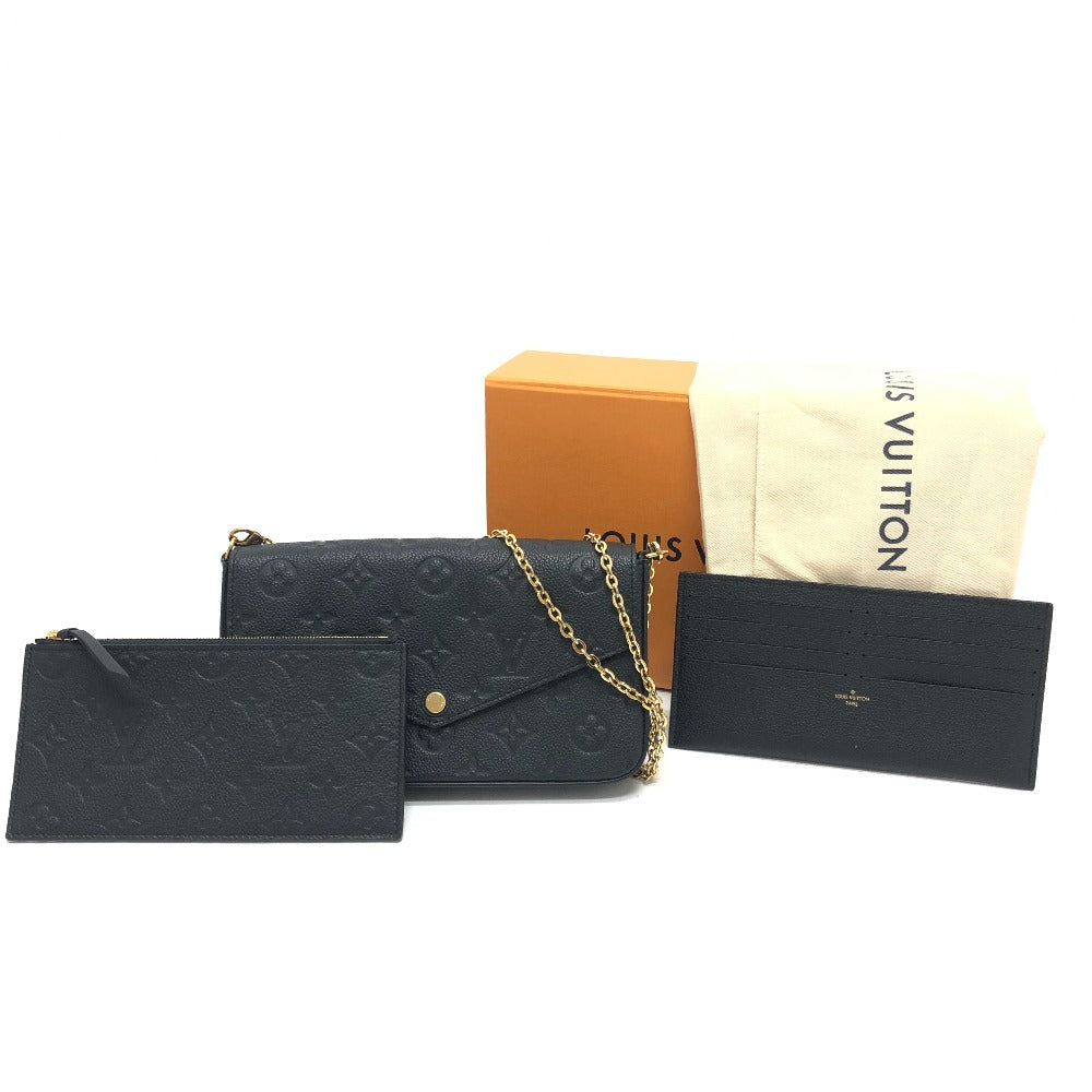 LOUIS VUITTON Shoulder Bag M82477 Monogram Ann Platt Leather black Pochette Felice