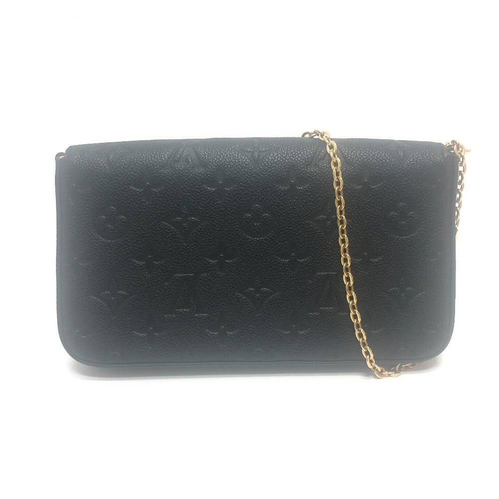 LOUIS VUITTON Shoulder Bag M82477 Monogram Ann Platt Leather black Pochette Felice