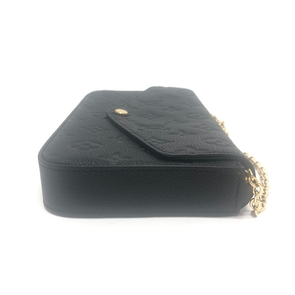 LOUIS VUITTON Shoulder Bag M82477 Monogram Ann Platt Leather black Pochette Felice