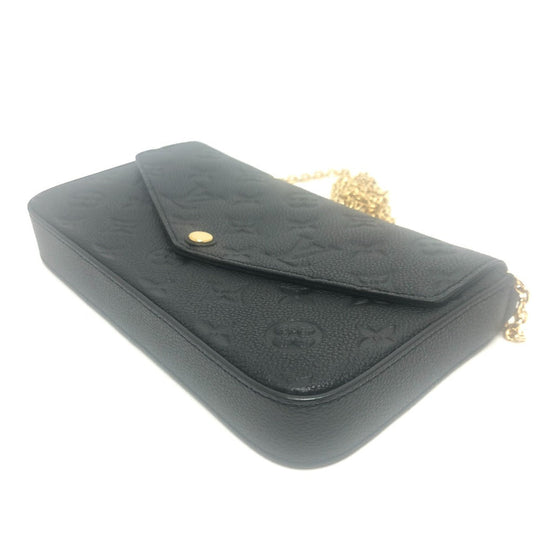 LOUIS VUITTON Shoulder Bag M82477 Monogram Ann Platt Leather black Pochette Felice