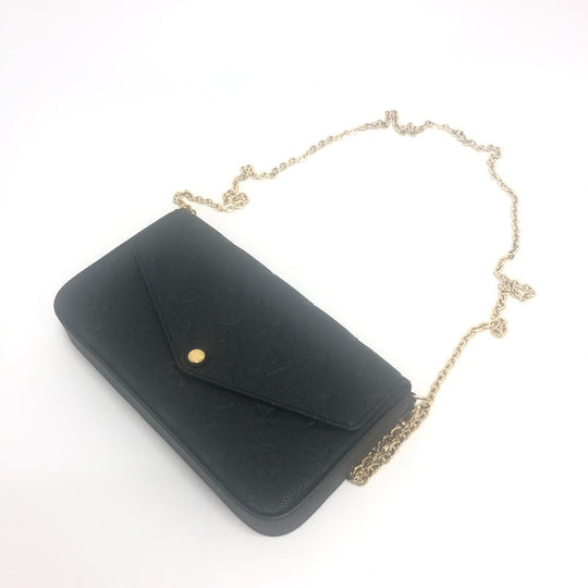 LOUIS VUITTON Shoulder Bag M82477 Monogram Ann Platt Leather black Pochette Felice