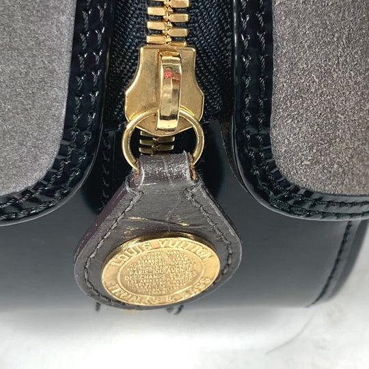 LOUIS VUITTON Handbag M95239 Leather / suede gray Monogram Cruise Line Stamp bag PM