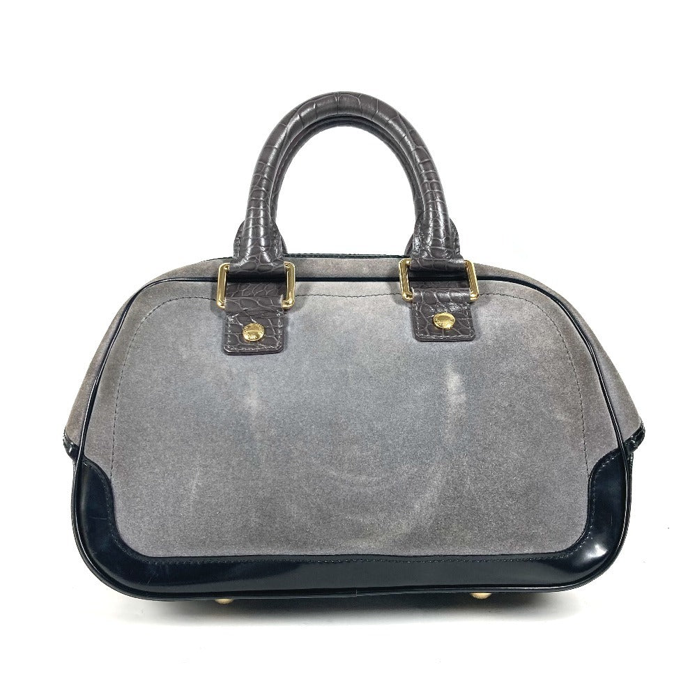 LOUIS VUITTON Handbag M95239 Leather / suede gray Monogram Cruise Line Stamp bag PM
