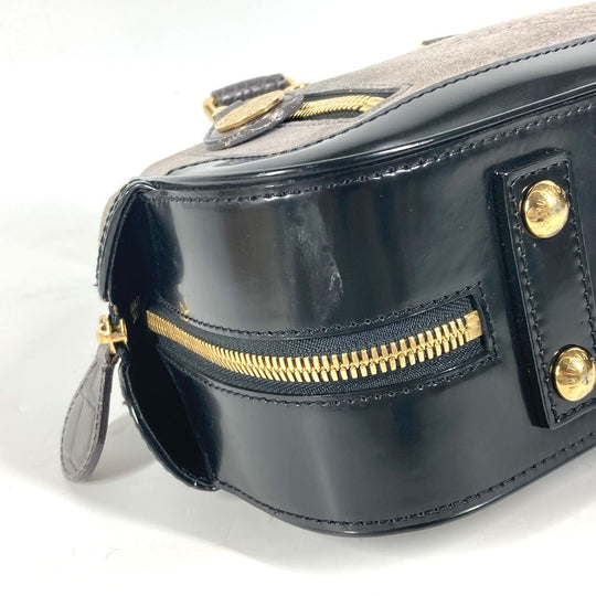 LOUIS VUITTON Handbag M95239 Leather / suede gray Monogram Cruise Line Stamp bag PM