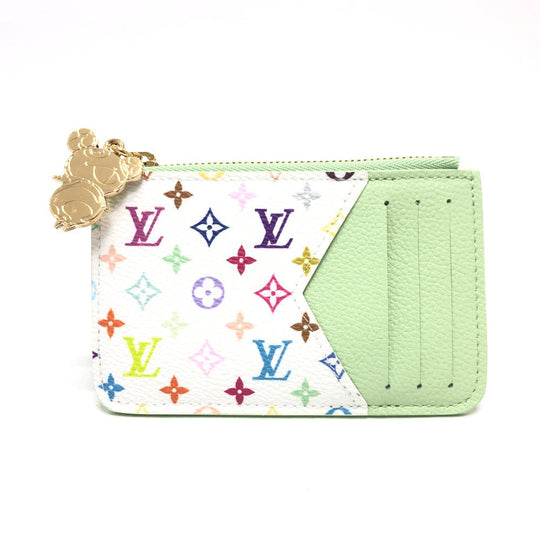 LOUIS VUITTON Coin case ‚l13800 Monogram multicolor canvas multicolor LVxTM Card Case Porto Carte Romy Women Used Authentic