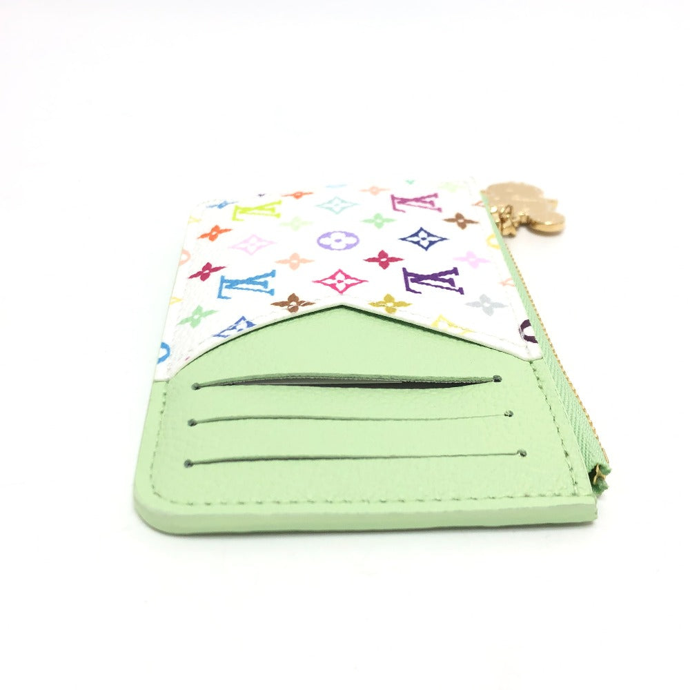 LOUIS VUITTON Coin case ‚l13800 Monogram multicolor canvas multicolor LVxTM Card Case Porto Carte Romy Women Used Authentic