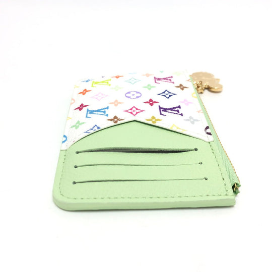 LOUIS VUITTON Coin case ‚l13800 Monogram multicolor canvas multicolor LVxTM Card Case Porto Carte Romy Women Used Authentic