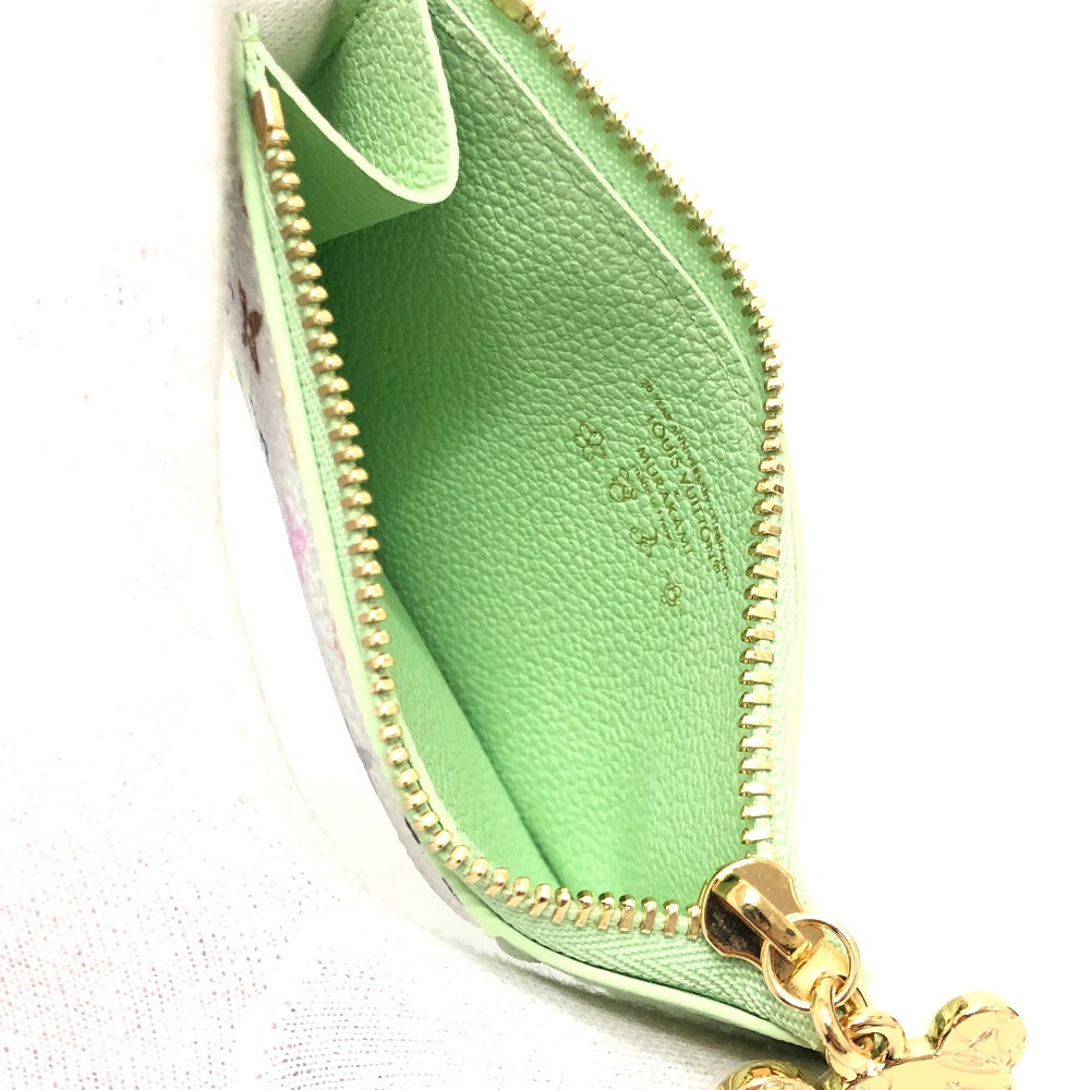LOUIS VUITTON Coin case ‚l13800 Monogram multicolor canvas multicolor LVxTM Card Case Porto Carte Romy Women Used Authentic