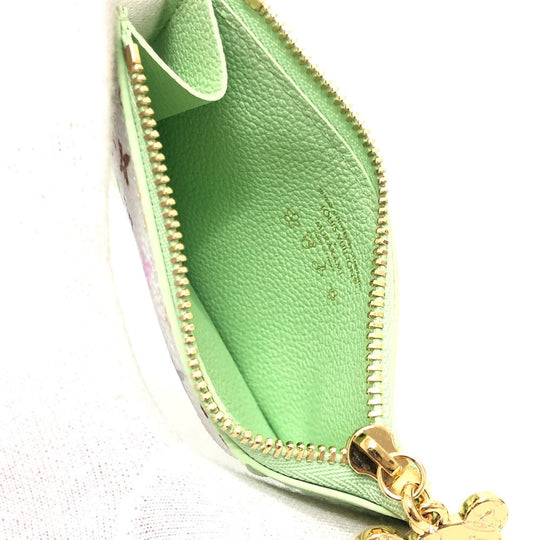 LOUIS VUITTON Coin case ‚l13800 Monogram multicolor canvas multicolor LVxTM Card Case Porto Carte Romy Women Used Authentic