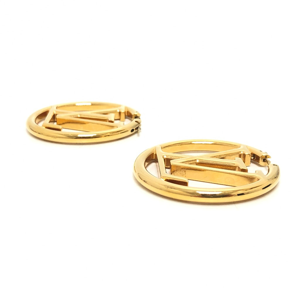 LOUIS VUITTON Pierce M64288 metal gold Boucle de Reuille Loop Louise