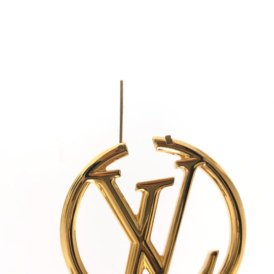 LOUIS VUITTON Pierce M64288 metal gold Boucle de Reuille Loop Louise