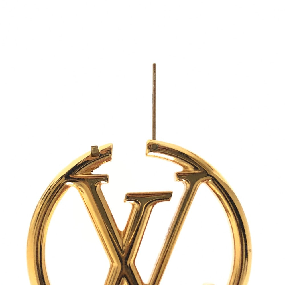 LOUIS VUITTON Pierce M64288 metal gold Boucle de Reuille Loop Louise