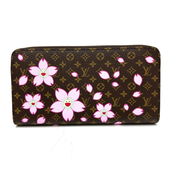 LOUIS VUITTON Long Wallet Purse M13433 Monogram canvas Brown Takashi Murakami LV × TM Zippy Wallet