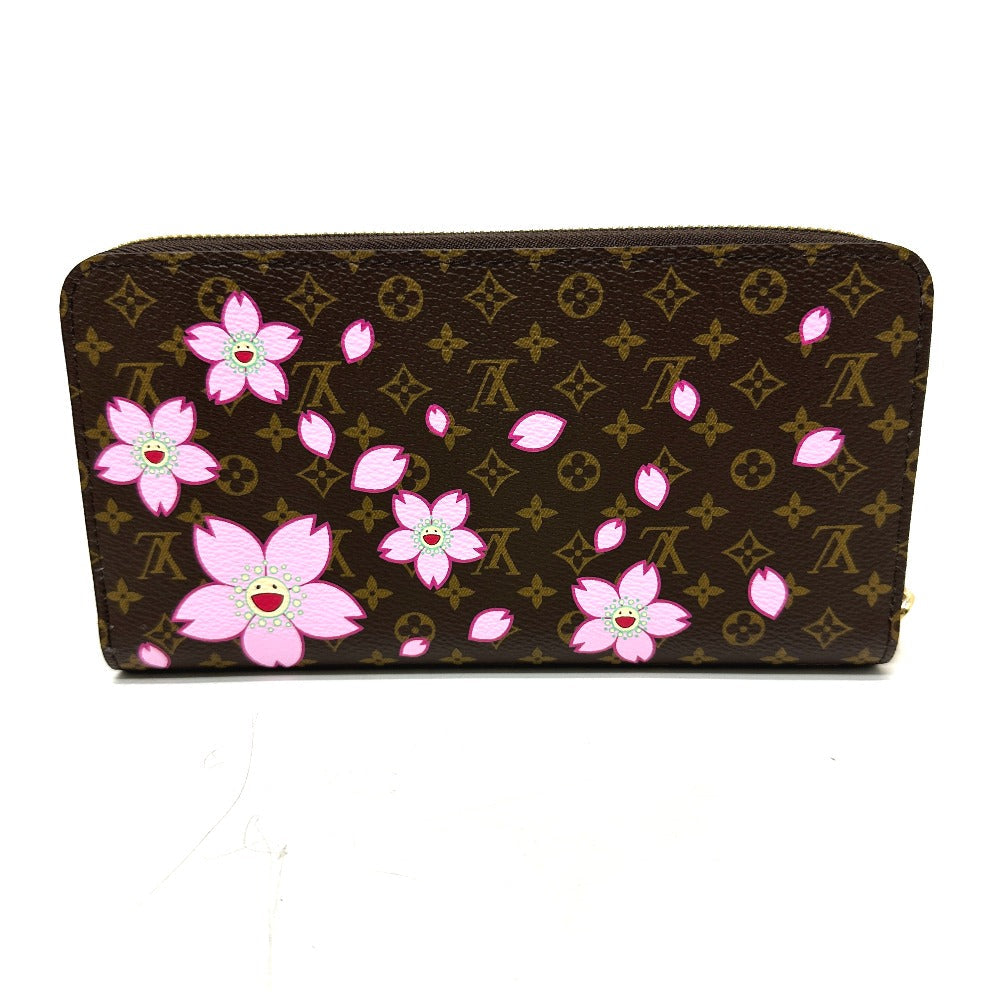 LOUIS VUITTON Long Wallet Purse M13433 Monogram canvas Brown Takashi Murakami LV × TM Zippy Wallet
