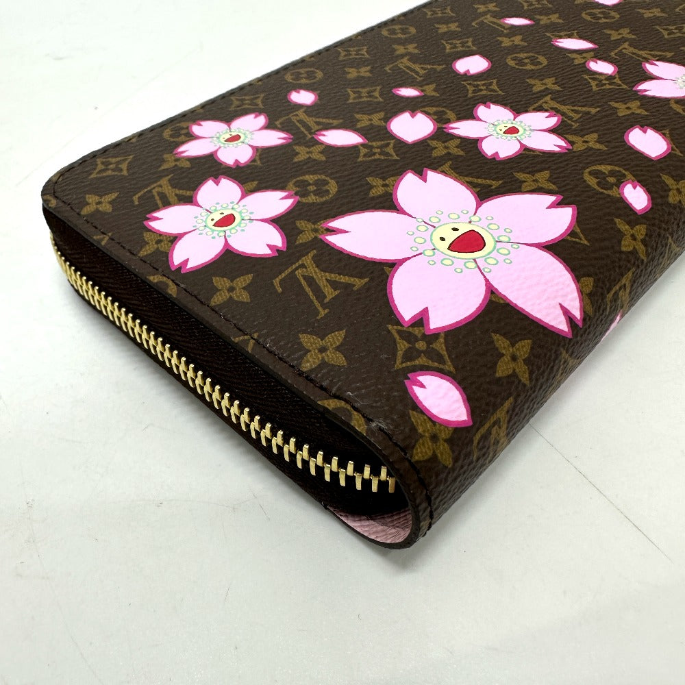 LOUIS VUITTON Long Wallet Purse M13433 Monogram canvas Brown Takashi Murakami LV × TM Zippy Wallet