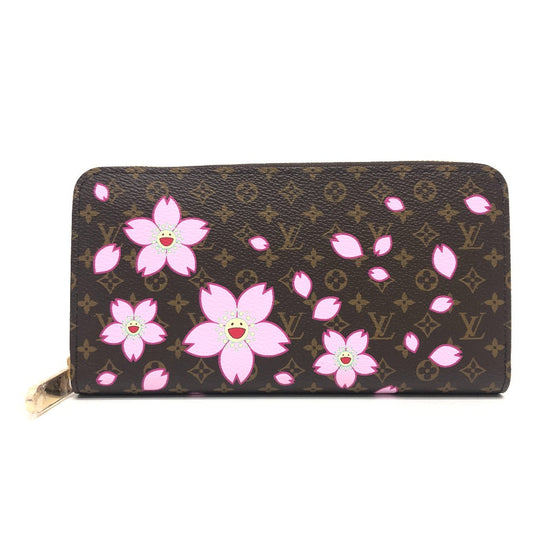 LOUIS VUITTON Long Wallet Purse M13433 Monogram canvas Brown Takashi Murakami monogram LV �~ TM Zippy Wallet Women Used Authentic