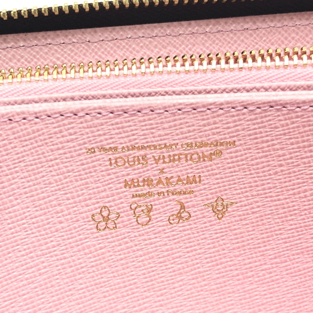 LOUIS VUITTON Long Wallet Purse M13433 Monogram canvas Brown Takashi Murakami monogram LV �~ TM Zippy Wallet Women Used Authentic