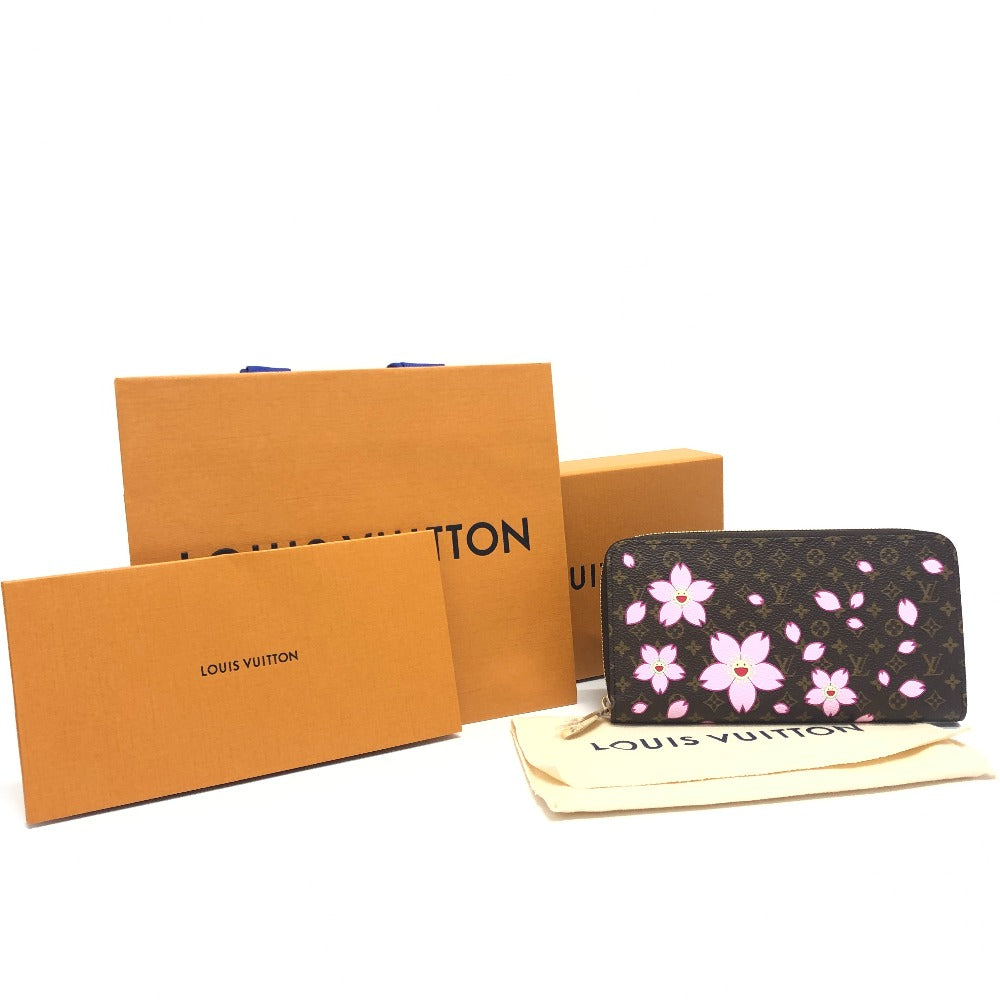 LOUIS VUITTON Long Wallet Purse M13433 Monogram canvas Brown Takashi Murakami monogram LV �~ TM Zippy Wallet Women Used Authentic