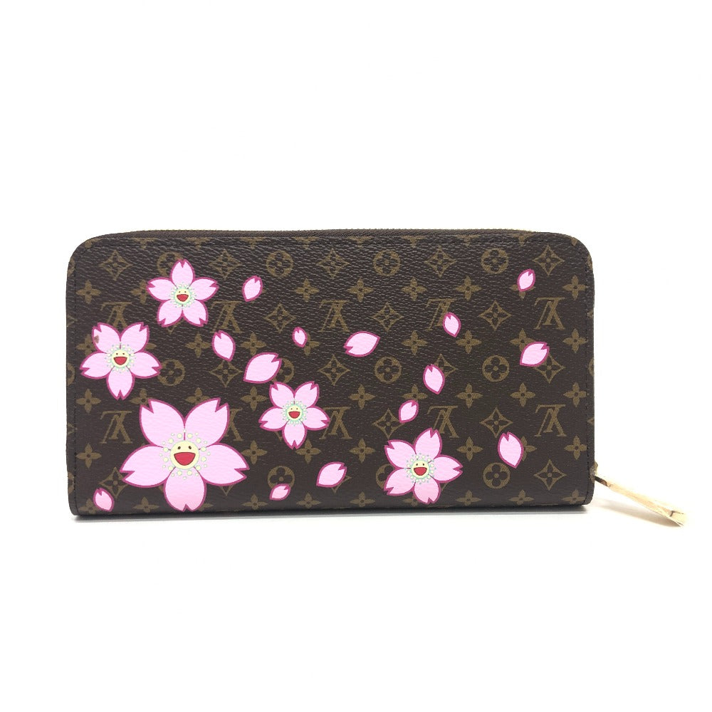 LOUIS VUITTON Long Wallet Purse M13433 Monogram canvas Brown Takashi Murakami monogram LV �~ TM Zippy Wallet Women Used Authentic