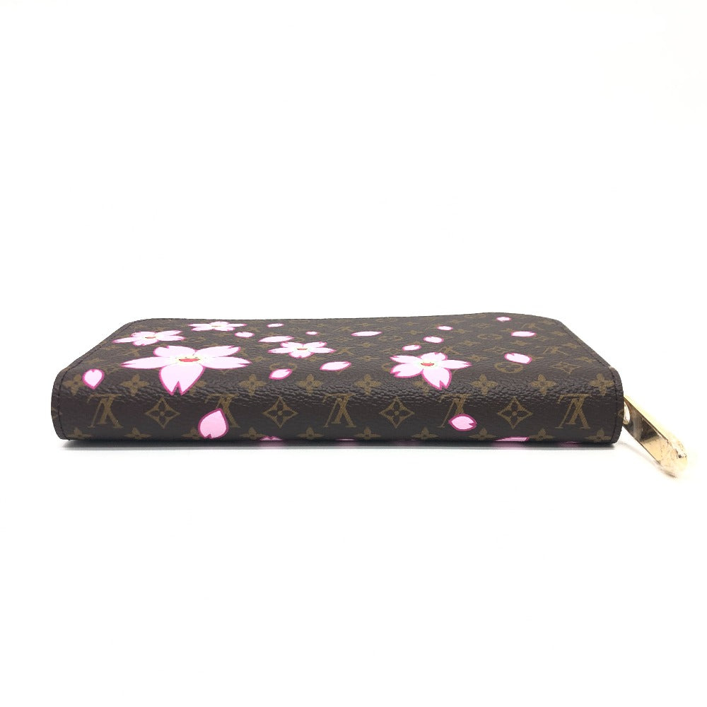 LOUIS VUITTON Long Wallet Purse M13433 Monogram canvas Brown Takashi Murakami monogram LV �~ TM Zippy Wallet Women Used Authentic
