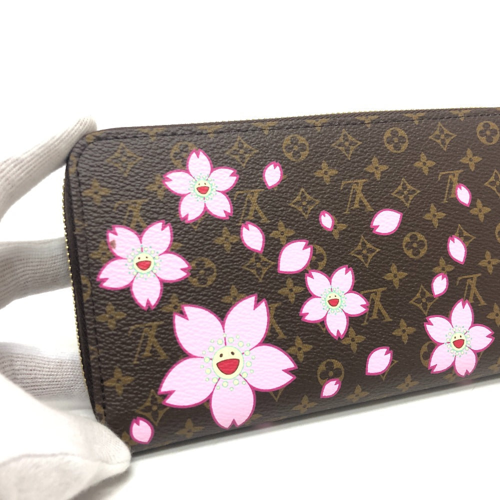 LOUIS VUITTON Long Wallet Purse M13433 Monogram canvas Brown Takashi Murakami monogram LV �~ TM Zippy Wallet Women Used Authentic