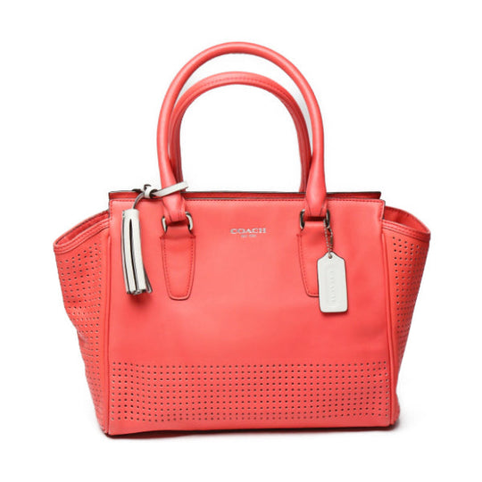 COACH Handbag F22388 Calfskin salmon pink Tote Bag Calfskin Women Used Authentic