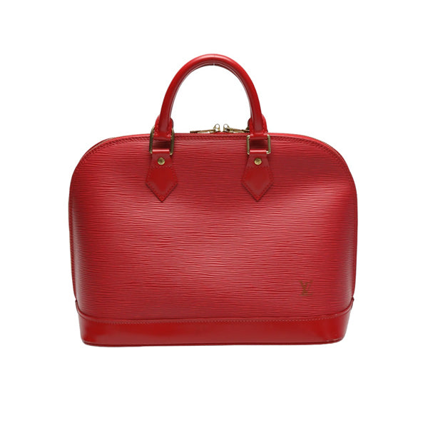 LOUIS VUITTON Handbag M52147 Epi Leather Castilian red Handbag Epi Alma Women Used Authentic