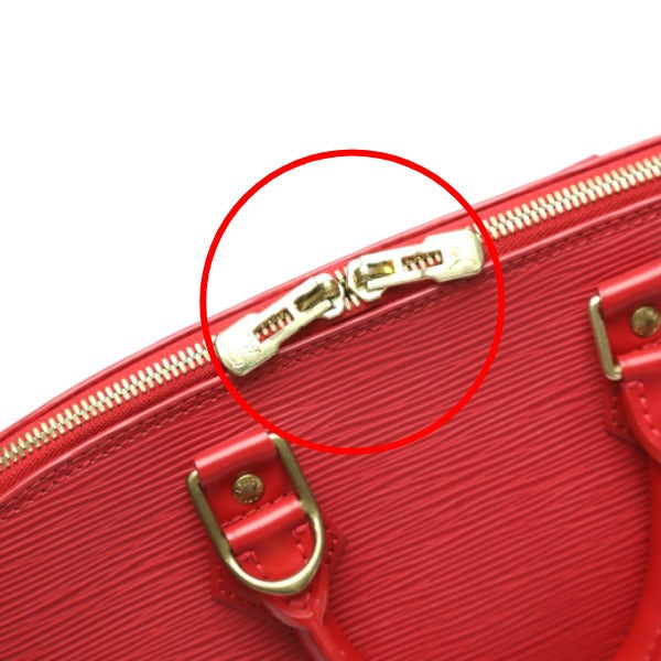 LOUIS VUITTON Handbag M52147 Epi Leather Castilian red Handbag Epi Alma Women Used Authentic