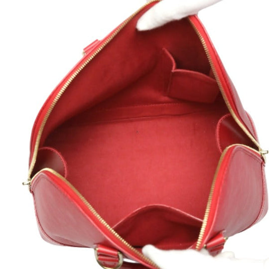 LOUIS VUITTON Handbag M52147 Epi Leather Castilian red Handbag Epi Alma Women Used Authentic