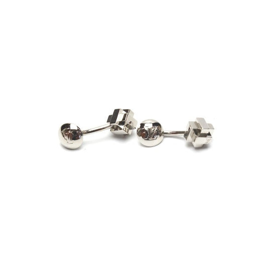 LOUIS VUITTON cuffs steel Silver cuffs mens Used Authentic