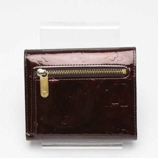 LOUIS VUITTON Tri-fold wallet M93520 Monogram Vernis Amarrant Portefeuille and Koala Vernis with coin pocket Women Used Authentic