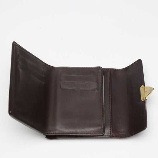 LOUIS VUITTON Tri-fold wallet M93520 Monogram Vernis Amarrant Portefeuille and Koala Vernis with coin pocket Women Used Authentic